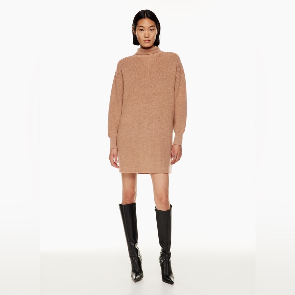Aritzia Babaton Maclean Dress, XS, Heather Gold Camel